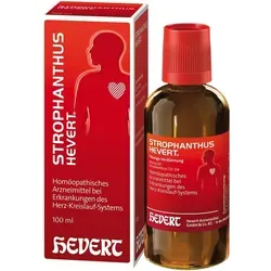 Strophanthus Hevert Tropfen - Homöopathisches Arzneimittel zur Unterstützung der Herzfunktion, ideal bei nervösen Herzbeschwerden und Rhythmusstörungen