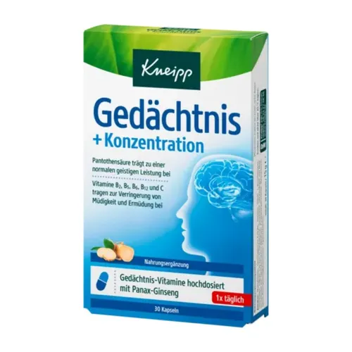 KNEIPP Gedächtnis+Konzentration Kapseln 30 St
