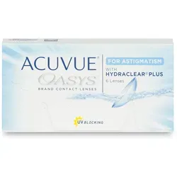 Johnson & Johnson Acuvue Oasys for Astigmatism (6er Packung) 2-Wochen-Linsen (-4.5 dpt, Zyl. -2,75, Achse 110 ° & BC 8.6) mit UV-Schutz