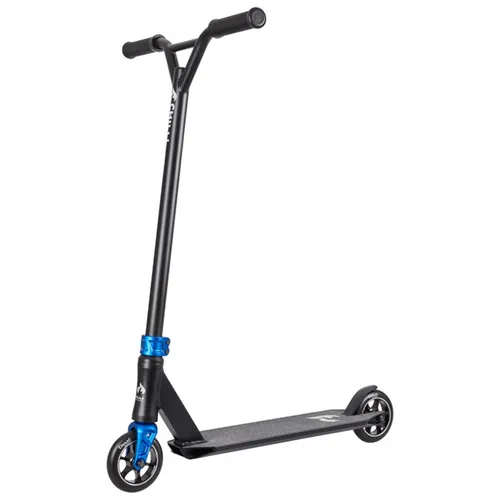 Chilli Stunt-Scooter Pro 5000 - Schwarz/Blau für Kids ab 8 Jahren - Der Chilli Stunt-Scooter Pro 5000 vereint Leichtigkeit und Robustheit. Ideal für aufstrebende Fahrer, die den nächsten Schritt in der Scooter-Welt machen möchten. Mit höhenverstellbarer T-Bar und großem Deck für optimalen Fahrkomfort.