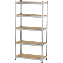 EASYmaxx Steckregal verzinkt 1800x900x400 - Schwerlastregal aus Stahl mit einer beeindruckenden Tragkraft von 875 kg, ideal für Werkstätten und Lagerung.