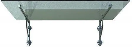 Glasvordach Klarglas 190x90cm mit Edelstahlhalter - Modernes Glasvordach aus gehärtetem Klarglas, ideal für den Hauseingang. Inklusive stabiler Halterung aus gebürstetem Edelstahl, einfach zu montieren und elegant im Design.