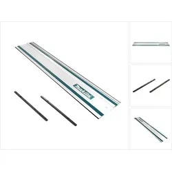 Makita Führungsschiene 1000 mm 199140-0 mit 2x Verbinder 198885-7 - Führungsschiene für präzise Schnitte, inklusive 2 Verbindern für erweiterte Nutzung, ideal für Handwerker und Heimwerker.