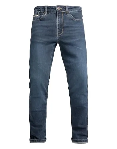 John Doe Taylor Mono Motorrad Jeans, blau, Größe 31 für Männer - Motorradhosen mit abriebfester Aramid-Verstärkung, Stretch-Stoff für hohen Komfort und schmutz- sowie wasserabweisend – ideal für den sicheren Fahrspaß.