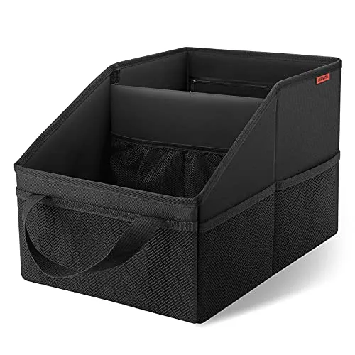 INFIVITA Auto Organizer - Vielseitiger Rücksitz-Organizer für Ihr Auto - Rücksitz-Organizer für Kfz, bietet großen Stauraum mit Trennwand und 11 Taschen für Ordnung, ideal für Auto, Büro oder Zuhause.