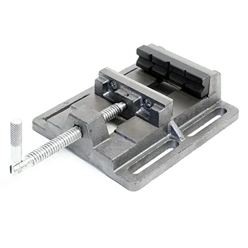 Wiltec Maschinenschraubstock 75 mm - Handschraubstock aus robustem Gusseisen, ideal für präzises Spannen in der Werkstatt mit einer Backenbreite von 75 mm für vielseitige Anwendungen.