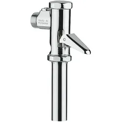 Druckspüler Nil D-69, 3/4'', chrom - 122 - Sanitärinstallation: Verchromter Druckspüler mit regulierbarem Spülstrom und Spülmenge, ideal für effiziente Wasseranwendung in öffentlichen und gewerblichen Sanitäranlagen.