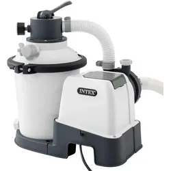 Intex Krystal Clear Sandfilteranlage SX925 - 2.000 l/h Umwälzleistung, leistungsstark mit 4-Wege-Ventil und manuellem Druckmesser