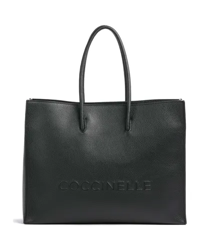 Coccinelle Shopper Myrtha aus Leder - Elegante Shoppertasche aus biologischem Leder mit praktischem offenen Verschluss und Innenfächern für stilvollen Alltag.