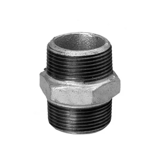 Hermann Schmidt - Temperguss 280 Doppelnippel 13280008 Dn 8, 1/4', Ag/ag, Verzinkt
