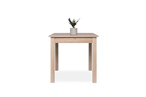 Esstisch COBURG - Sonoma Eiche, erweiterbar für bis zu 6 Personen - Tische & Stehtische: Stabiler, klassischer Esstisch mit ausziehbarer Tischplatte auf 120 cm, ideal für kleinere Räume. Perfekt für gemütliche Essplätze in der Küche.