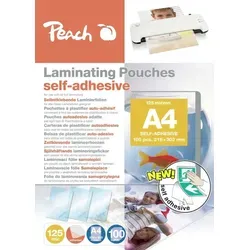Peach Laminierfolien A4 - 125 mic, 100 Pouches