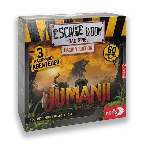Noris Escape Room Spiel Jumanji Familienspiel Gesellschaftsspiel KARTON KAPUTT