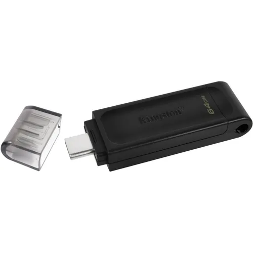 Kingston DataTraveler 70 - DT70 64GB USB-C-Stick, superschnelle USB 3.2 Gen 1 Geschwindigkeiten und praktisches Design für unterwegs