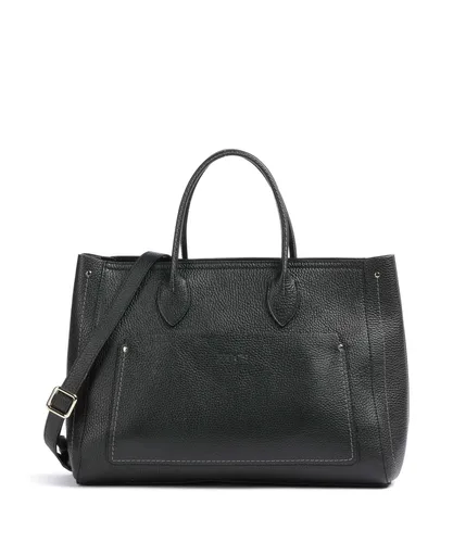 Brics Gondola Tulipano Handtasche schwarz BWC07502.001 - Handtasche aus hochwertigem genarbtem Leder in elegantem Schwarz, ideal für stilbewusste Frauen.