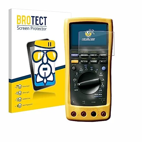 BROTECT Schutzglas für Fluke MultiMeter 189 Schutzfolie Made in Germany Panzer Folie Glas Displayschutz [Kratzfest 9H, Anti-Fingerprint,Transparent]
