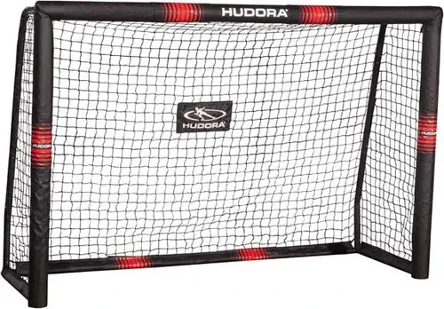HUDORA Fußballtor Pro Tect - großes, schaumstoffummanteltes Fußballtor für Kinder & Erwachsene, einfacher Aufbau in 3 Größen, mit Aufprallschutz und wetterfester Hülle