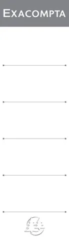 EXACOMPTA Ordnerrücken-Etiketten 70 x 185 mm weiß 10 Etiketten