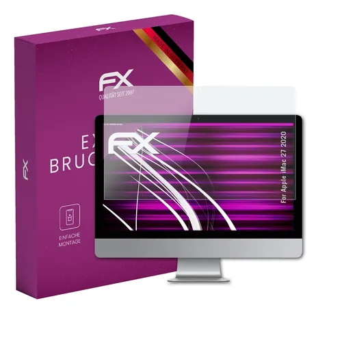 atFoliX Glasfolie für Apple iMac 27 2020 Panzerfolie 9H Schutzpanzer