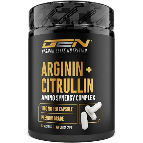 Iron Pump ARGININ + CITRULLIN: Ultimative Pump für Bodybuilder - Protein Shakes & Muskelaufbau, enthält L-Arginin und Citrullin für maximale Leistungssteigerung vor dem Training.