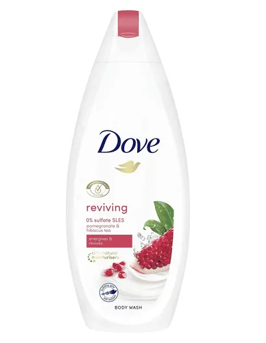 19,22€/L - 6er Pack DOVE Duschgel Reviving - Granatapfel & Hibiskus Tee - 225ml