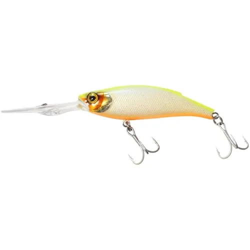 SEABUZZ Wobbler für Hecht & Zander & Lachs 11,5g 75mm Flachläufer 3-3,5m Deep Runner - 2 Drillingshaken Angelköder - Raubfisch Angeln Köder - Kunstköder - Hechtköder - Fishing Lures – Fischköder (07)
