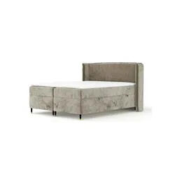 maison de rêve Boxspringbett mit Stauraum  Segni , beige , Maße (cm): B: 158 H: 117