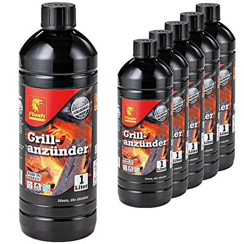 Boomex 6 Liter Flash Grillanzünder Grill-Anzündhilfe Flüssig-Anzünder BBQ Holzkohle Brikett