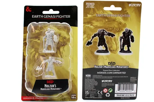 WZK90402 - D&D Nolzur's Marvelous - Unpainted Miniatures - Earth Genasi Fighter