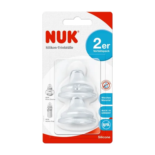 Nuk Trinksauger Silikon, ab 6 Monaten, 2 Stk