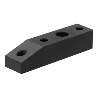 AMF Spanneisen 6316V mit Stützschraube - Spanneisen gekröpft für präzises Spannen, mit verstellbarer Stützschraube aus Vergütungsstahl – ideal für professionelle Anwendungen.