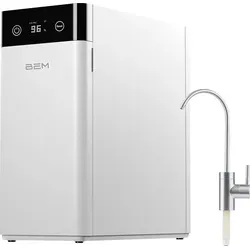 BEM Wasserfilter Akira Wasseraufbereiter - Sanitärinstallation mit 5-stufigem Filtersystem für Umkehrosmose, ermöglicht direkt gefiltertes Wasser ohne Wassertank und bietet eine Durchflussrate von 1L/Min.