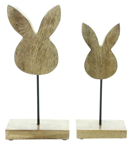 Osterdeko Hase 2er Set Ostern Osterfigur Figur Frühling Deko Dekoration
