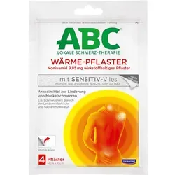 Hansaplast med ABC Wärme-Pflaster mit Sensitiv-Vlies 4 St - Bewegungsapparat-Medikamente - Schmerzlindernde Wärme-Pflaster mit Sensitiv-Vlies für sanfte Hautpflege, ideal für muskuläre Beschwerden.