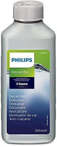 Philips CA6700/91 Entkalker für Espressomaschinen - Effektives Entkalkungsmittel für die Pflege Ihrer Espressomaschine. Mit 250 ml für eine einfache Anwendung und optimale Leistung.