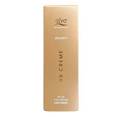 Alva Tagescreme Sensitiv - BB Creme light beige 30ml - Feuchtigkeitscremes, die 6 Anforderungen für empfindliche Haut erfüllt: feuchtigkeitsspendend, UV-Schutz (LSF 20) und passt sich individuell dem Hautton an.