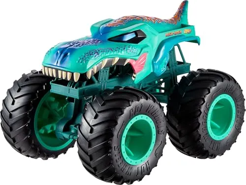 Hot Wheels Monster Trucks XL Mega Wrex Spielzeug - Erlebe aufregende Action mit dem Hot Wheels Monster Trucks XL Mega Wrex! Dieses Spielzeug überzeugt durch robuste Bauweise und sorgt für stundenlangen Spielspaß.