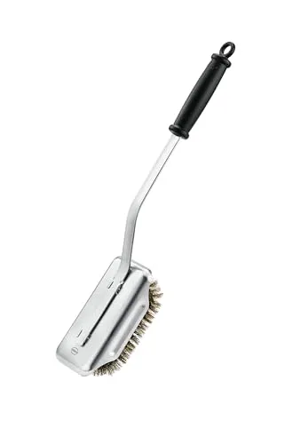 RÖSLE Grillbürste SlideX Brass - Grillbürste für effektive Grillrost-Reinigung, austauschbare Bürste, ideal für Grillliebhaber und sorgt für saubere Grills ohne Kratzer.