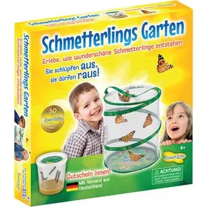 Insect Lore Gutschein Set - Schmetterlingszucht für Kinder und Erwachsene, erlebe die Metamorphose von der Raupe zum Schmetterling ab 3 Jahren