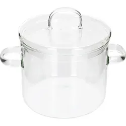 MamboCat OLLA Glas-Topf klein 1,16 L – Borosilikatglas Kochtopf - Der MamboCat OLLA Glas-Topf vereint modernes Design und Funktionalität. Ideal für kleine Portionen und vielseitig einsetzbar, überzeugt er durch hohe Hitzebeständigkeit und Robustheit. Spülmaschinen- und mikrowellengeeignet.