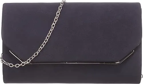 Tamaris Clutch TAS Amalia für Damen, blue 500 - Elegante Clutch aus Echtleder-Optik mit abnehmbarem Schulterriemen, ideal für besondere Anlässe. Maße: 22x13x4 cm, perfekt für das Wesentliche.