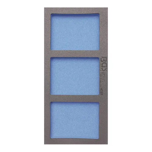 BGS-4091 1/3 Werkstattwageneinlage (408x189x32 mm) Leereinlage mit 3 Ablagefäche