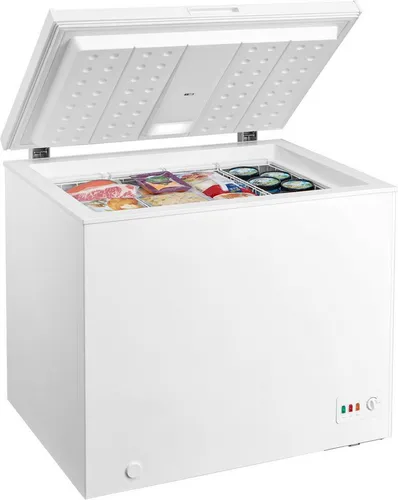 Hanseatic Gefriertruhe HGT95A - Tiefkühler mit 200 l Volumen, 4-Sterne-Gefrierfach und LED-Innenbeleuchtung für optimale Sichtbarkeit. Ideal für große Haushalte und lange Lagerzeiten.