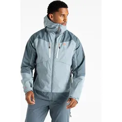 Dare2b Regenjacke Arising III Herren grau 58-60 - Funktionsjacke, wind- und wasserdicht mit hochabschließender Kapuze für optimalen Schutz bei jedem Wetter.