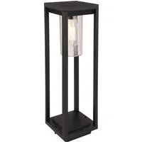 Globo Lighting Außenleuchte Aluminium Druckguss schwarz matt - Moderne Außenleuchte aus matt schwarzem Aluminium, individuell anpassbar mit E27 LED Leuchtmittel für flexible Lichtgestaltung im Garten.