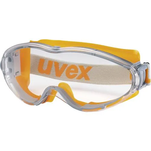 Uvex ULTRASONIC 9302245 Vollsichtbrille – Orange, Grau - Hochwertige Schutzbrille mit sportlichem Design und weichem Sitz. Ideal für Brillenträger, bietet umfassenden Schutz und hervorragende Belüftung für ein angenehmes Tragegefühl.