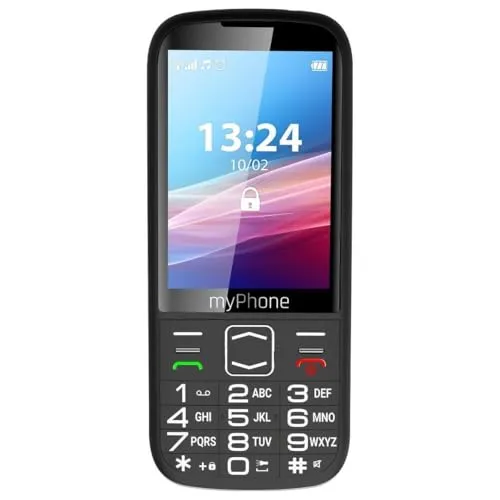 myPhone Halo 4 LTE - Seniorenhandy mit großen Tasten - Seniorenhandy mit 3,5 Zoll Display, 2500-mAh-Akku für bis zu 16 Tage Akkulaufzeit und SOS-Taste für mehr Sicherheit. Ideal für Senioren, einfach zu bedienen!
