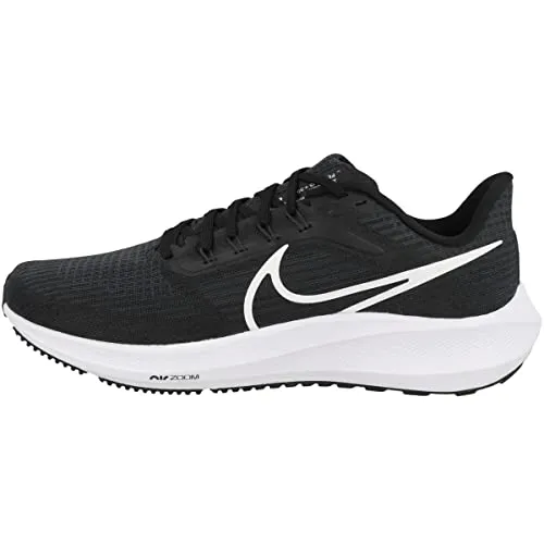 NIKE Air Zoom Pegasus 39 Herren Laufschuhe schwarz 46 - Laufschuhe für Herren mit Nike React-Technologie, die reaktionsfreudige Dämpfung und atmungsaktives Mesh-Obermaterial bieten, ideal für Training und Alltag.