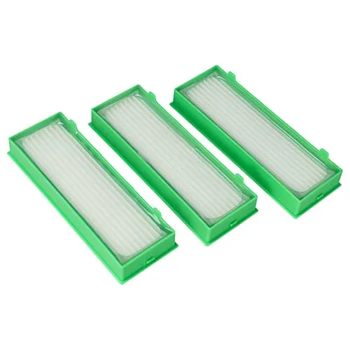vhbw Filterset 3X Staubsaugerfilter kompatibel mit Vorwerk Kobold VR200, VR-200, VR300, VR-300 Staubsauger - HEPA Filter Allergiefilter
