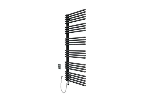 SCHÖNER WOHNEN Badheizkörper CELIA 151x60 cm, Schwarz mit Fernbedienung - Der CELIA Badheizkörper vereint modernes Design mit Funktionalität. Mit einem hochwertigen Heizstab und einfacher Montage ist er ideal für stilbewusste Wohnräume. Genießen Sie effiziente Wärme und individuelle Gestaltungsmöglichkeiten.